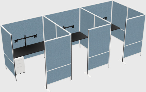 Flexible panel system with privacy