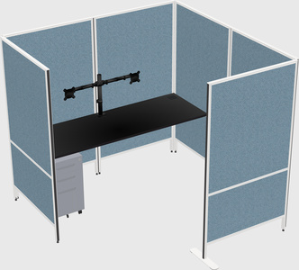 Flexible panel system with privacy