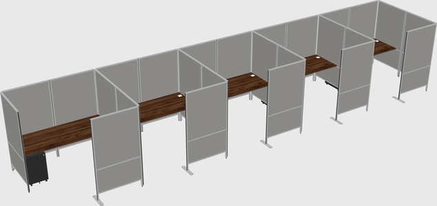 Flexible panel system with privacy