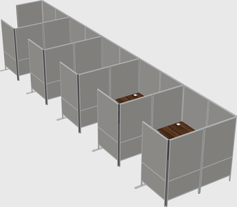 Flexible panel system with privacy