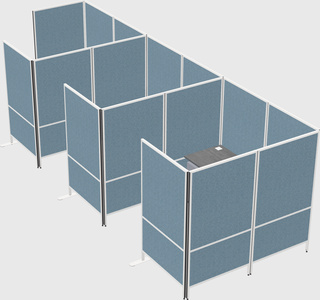 Flexible panel system with privacy