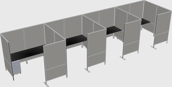 Flexible panel system with privacy