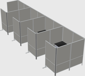 Flexible panel system with privacy