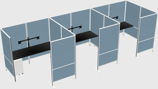Flexible panel system with privacy