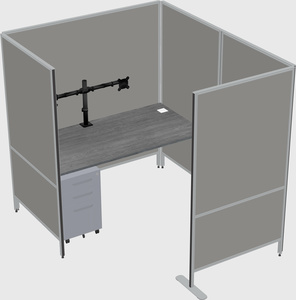 Flexible panel system with privacy