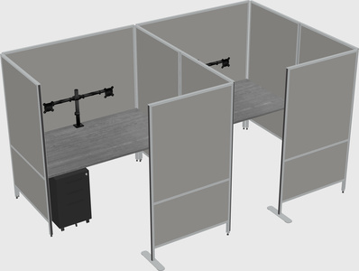 Flexible panel system with privacy