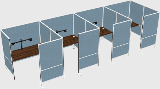 Flexible panel system with privacy