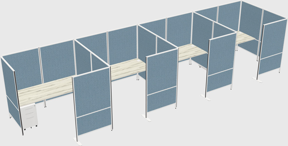 Flexible panel system with privacy