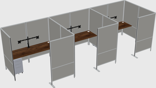 Flexible panel system with privacy