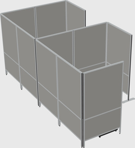 Flexible panel system with privacy