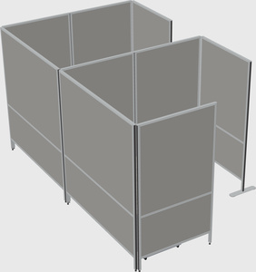 Flexible panel system with privacy