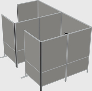 Flexible panel system with privacy