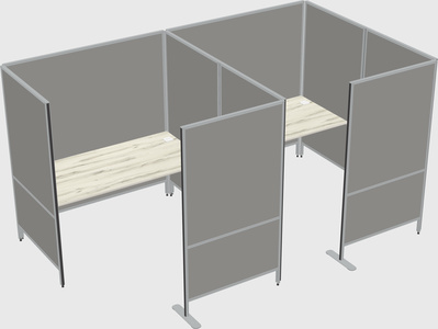 Flexible panel system with privacy