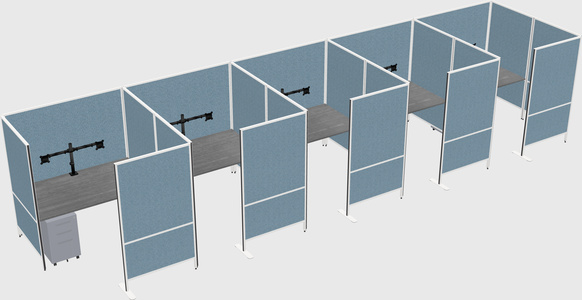Flexible panel system with privacy