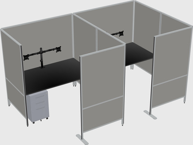 Flexible panel system with privacy