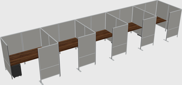 Flexible panel system with privacy