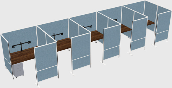 Flexible panel system with privacy