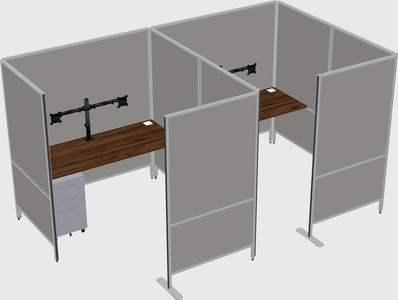 Flexible panel system with privacy