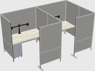 Système de panneaux flexibles avec confidentialité