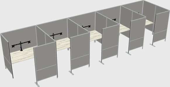 Système de panneaux flexibles avec confidentialité