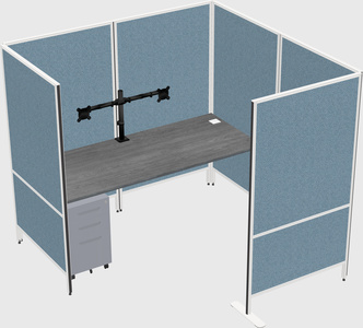 Flexible panel system with privacy