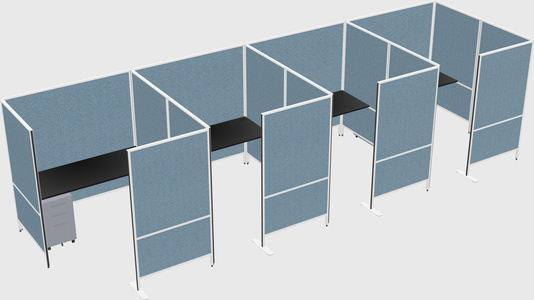 Flexible panel system with privacy