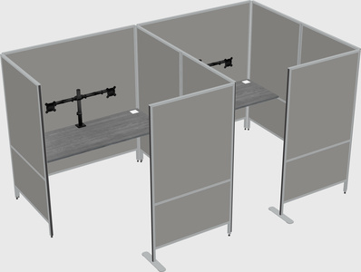 Flexible panel system with privacy