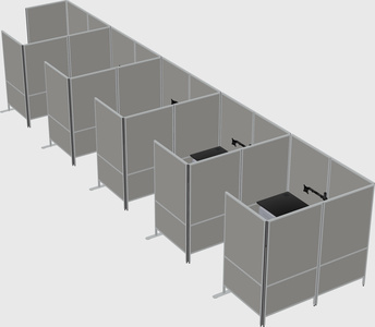 Flexible panel system with privacy