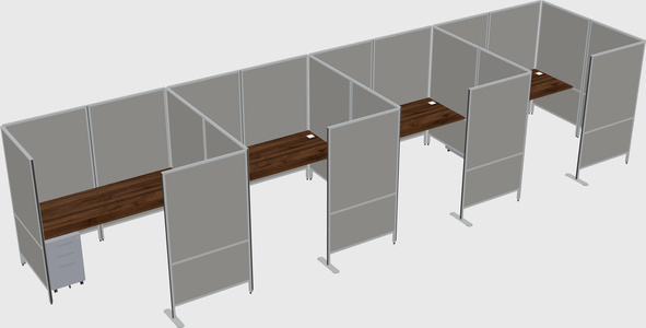 Flexible panel system with privacy