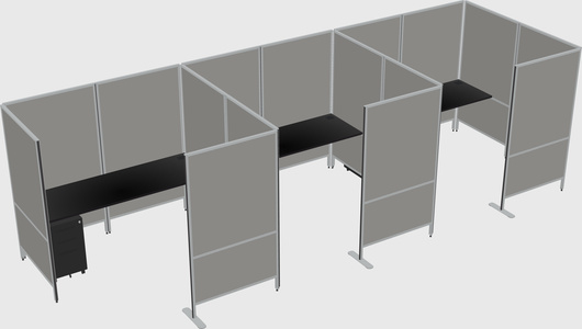 Flexible panel system with privacy