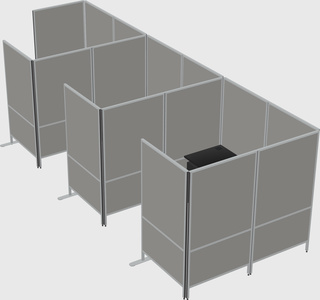 Flexible panel system with privacy