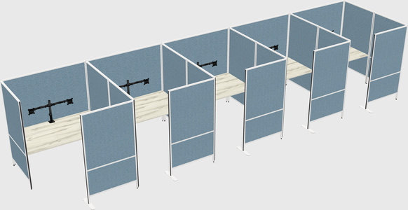 Flexible panel system with privacy