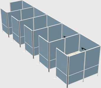 Flexible panel system with privacy