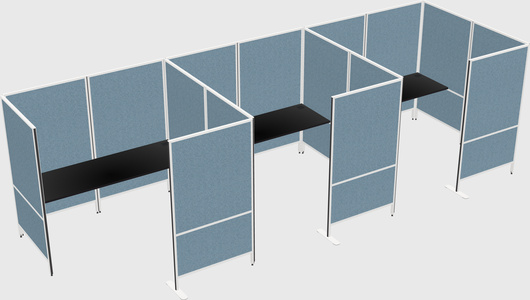 Flexible panel system with privacy