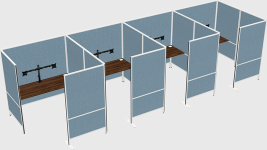 Flexible panel system with privacy