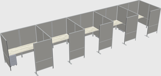 Flexible panel system with privacy