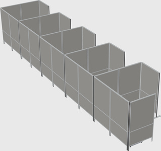 Flexible panel system with privacy