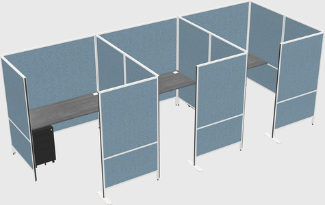 Flexible panel system with privacy