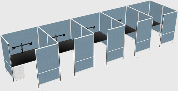 Flexible panel system with privacy