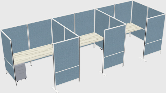 Flexible panel system with privacy