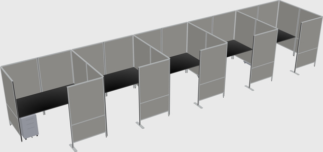 Flexible panel system with privacy