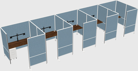 Flexible panel system with privacy