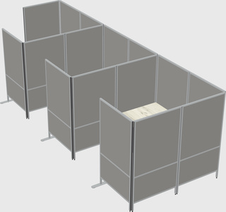 Flexible panel system with privacy