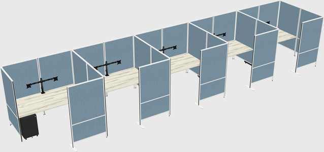 Flexible panel system with privacy