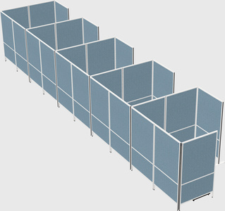 Flexible panel system with privacy