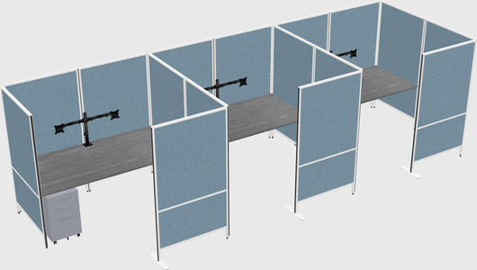 Flexible panel system with privacy