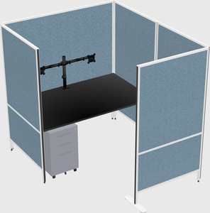 Flexible panel system with privacy