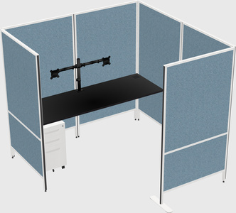 Flexible panel system with privacy