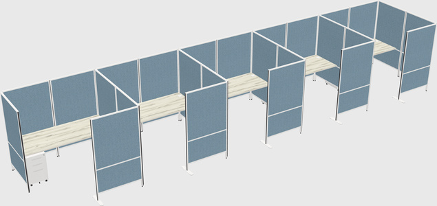 Flexible panel system with privacy