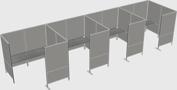 Flexible panel system with privacy